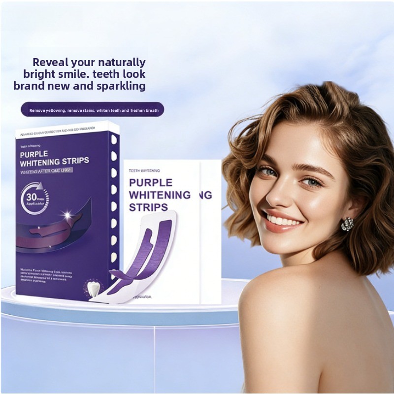 Teeth Whitening Strips - Tiras de Clareamento Dental Roxas V34