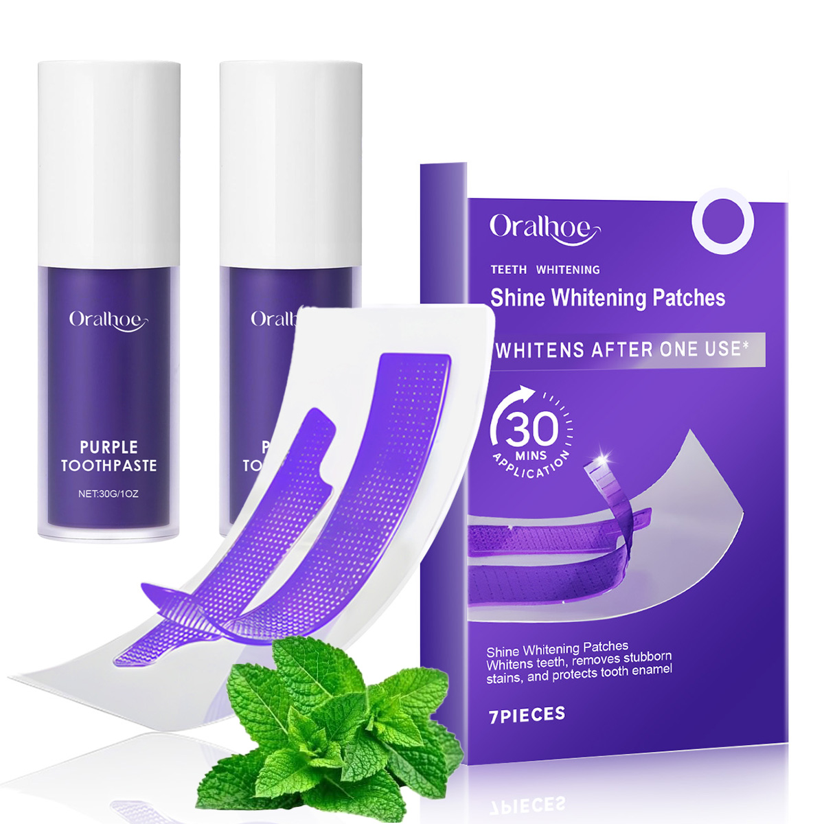 Teeth Whitening In Office - Kit Completo de Clareamento Dental Roxo