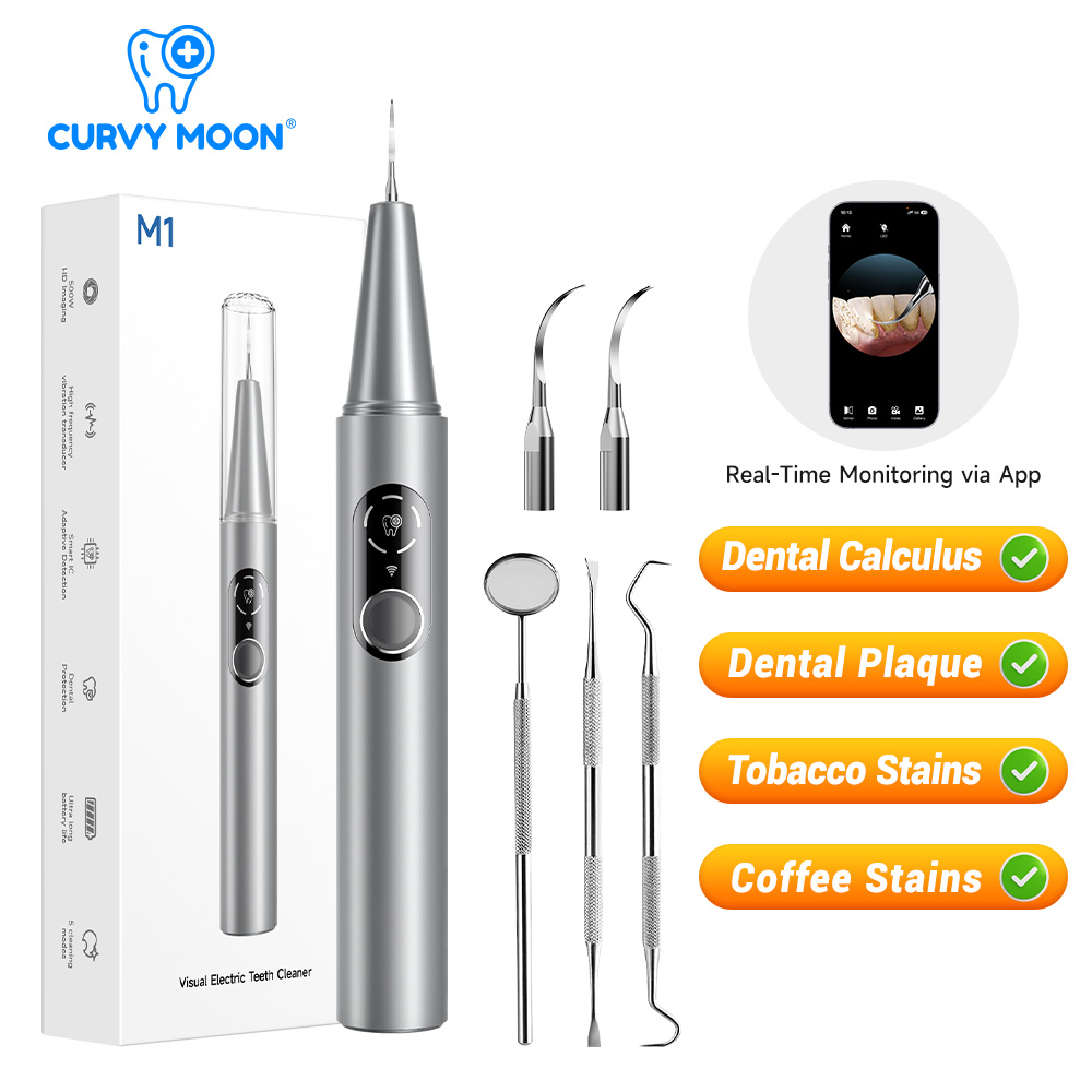 Teeth Whitening Professional - CURVY MOON Limpador de Dentes Elétrico