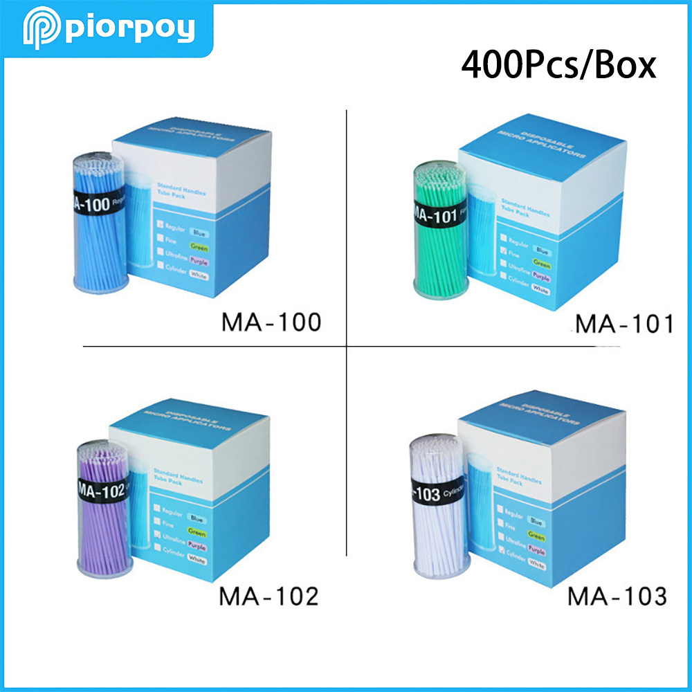 Teeth Whitening Professional - PIORPOY 400 Peças/Caixa Micro Escovas Dentais
