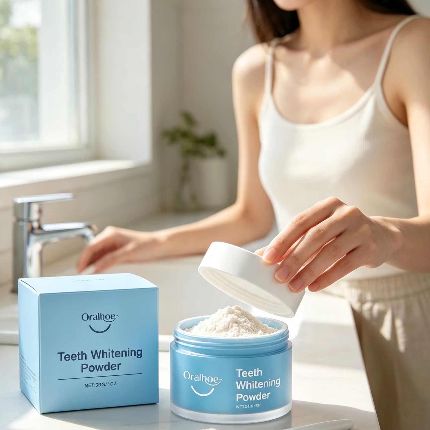 Pó Dental Oralhoe para Escovaç - Teeth Whitening Co avaliação e preço