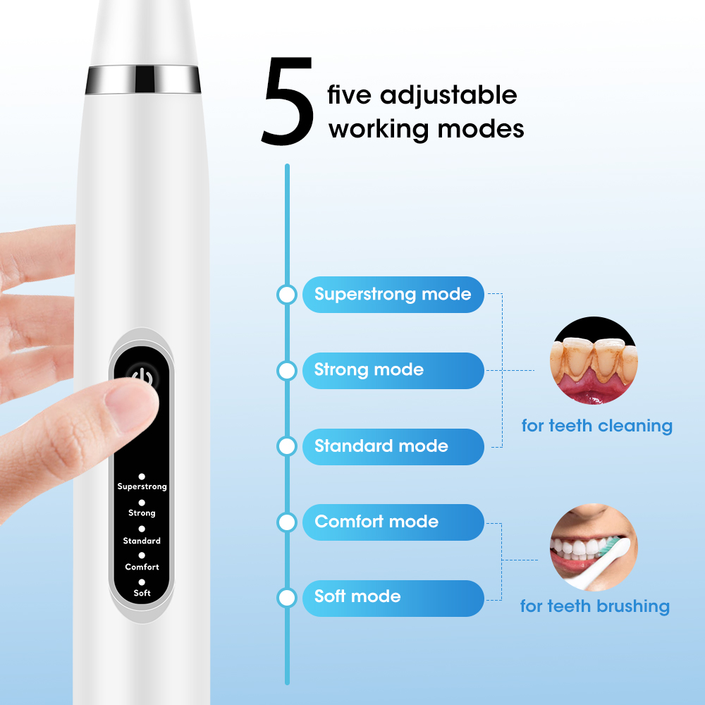 Scaler dental sonic elétrica 5 - Teeth Whitening Professional avaliação e preço
